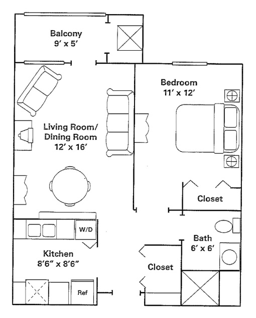 1bed1bathapartmentro