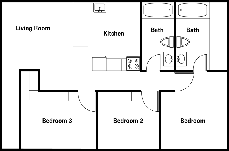 Adams Senior 2 bed 2 bath