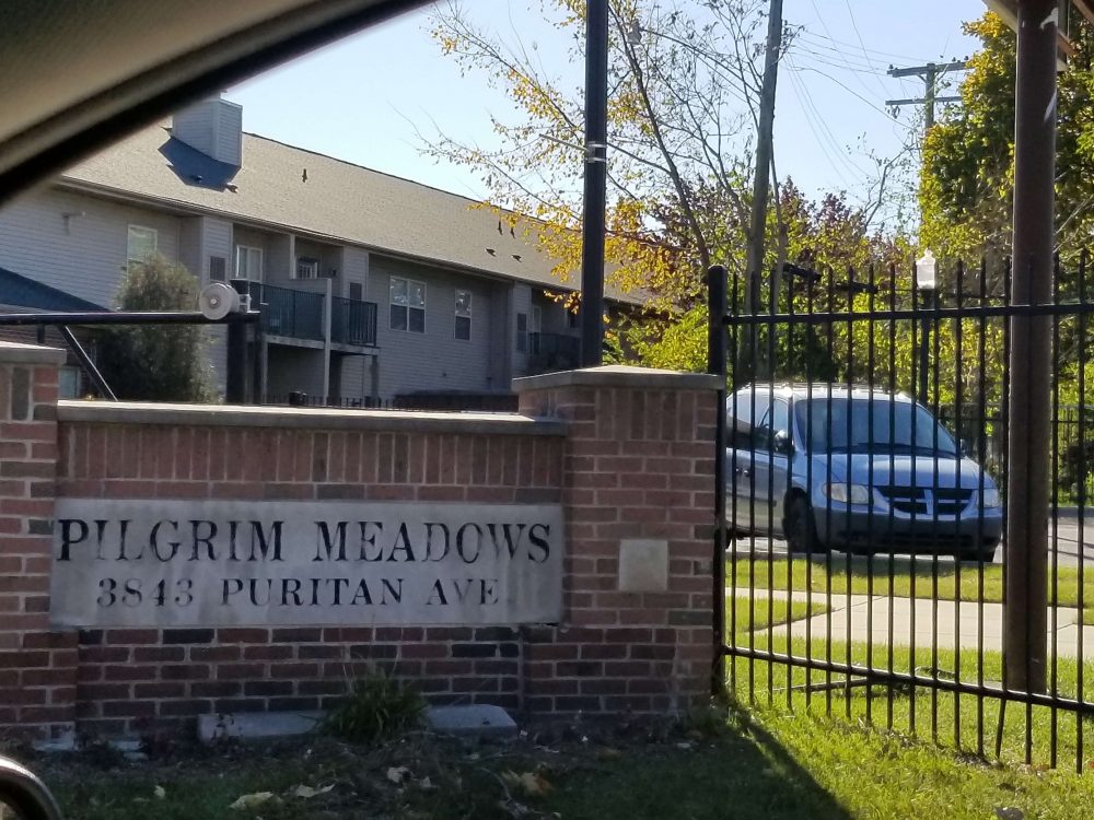 Pilgrim Meadows Detroit Michigan Low Income Housing Tax Credti Apartments Sign