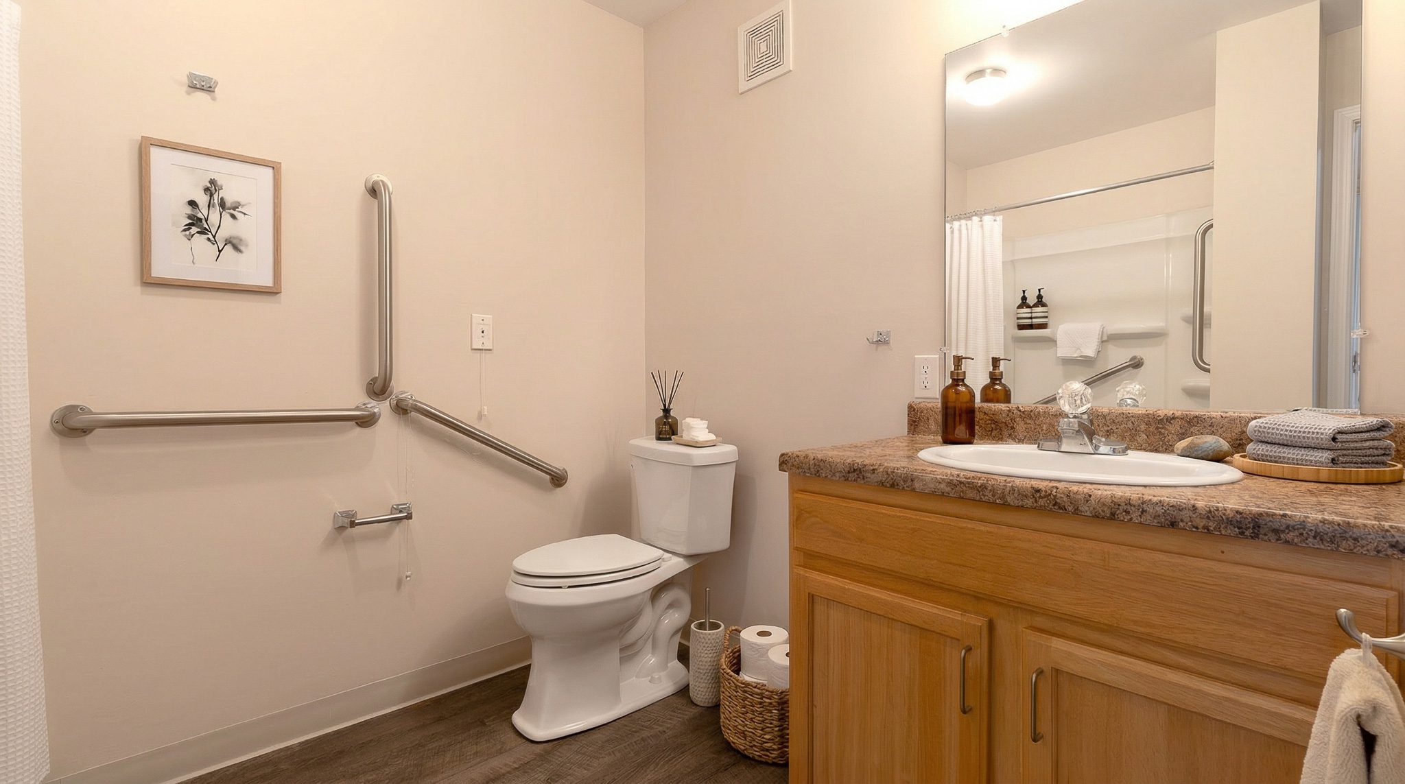 Product Reshoot - stage this bathroom Leave the camera angle and the integrity of the room exactly